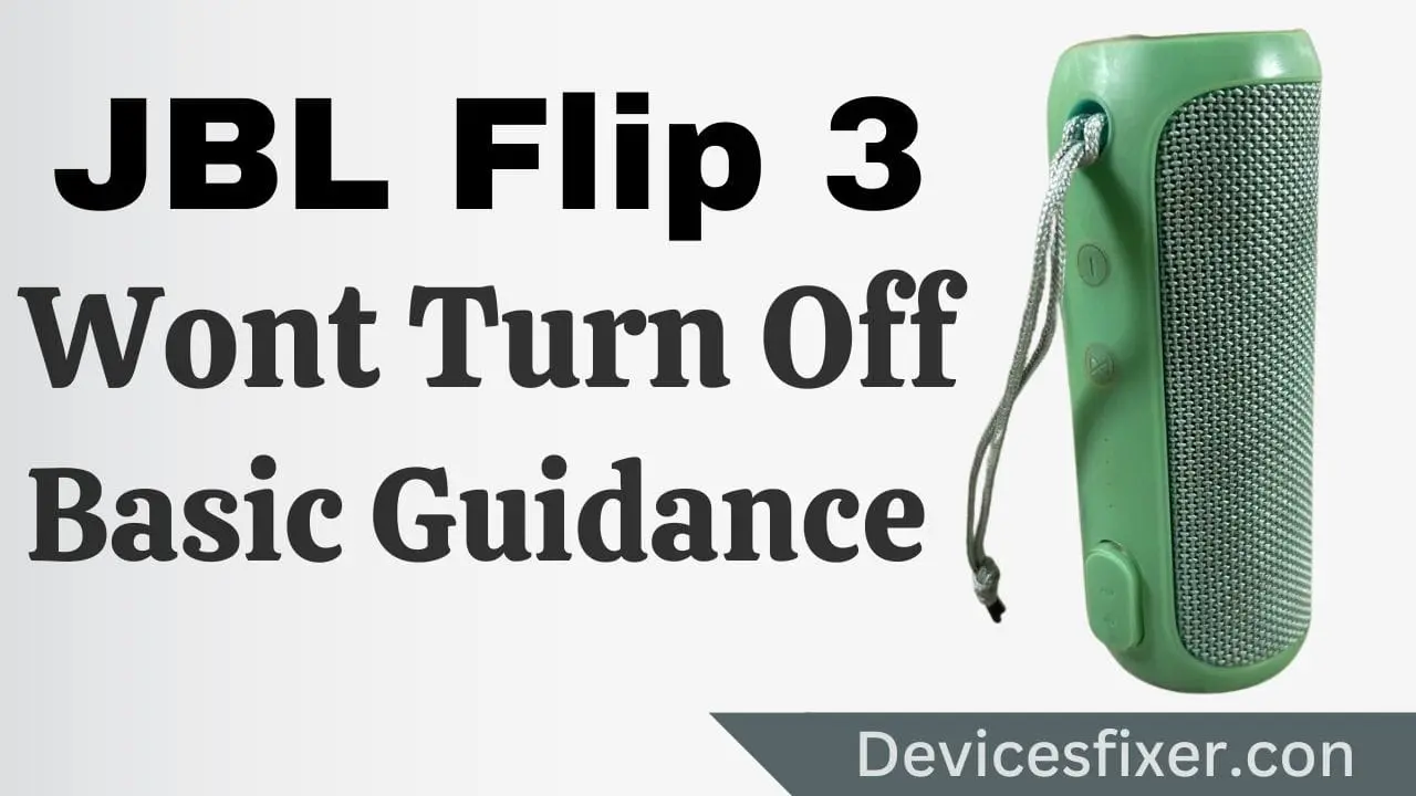 JBL Flip 3 Wont Turn Off - Basic Guidance