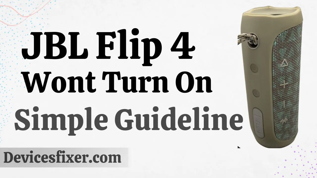 JBL Flip 4 Wont Turn On - Simple Guideline