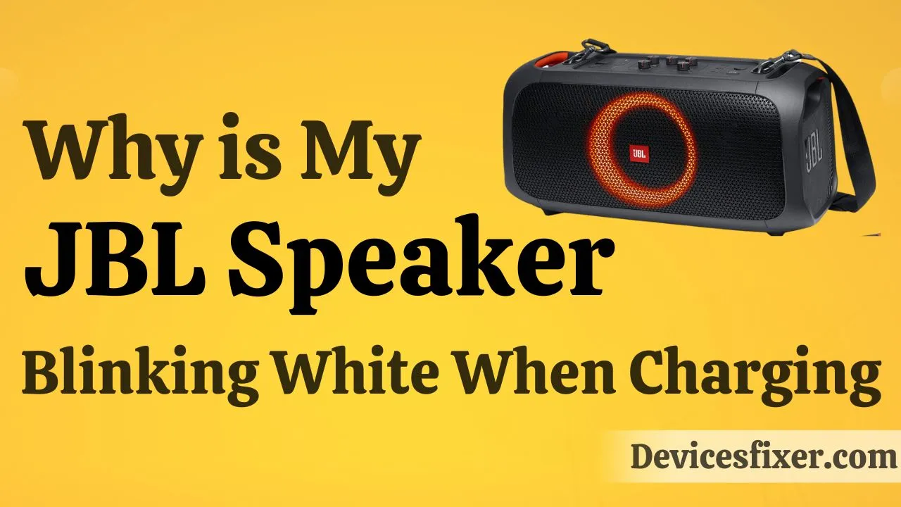 Why is My JBL Speaker Blinking White When Charging